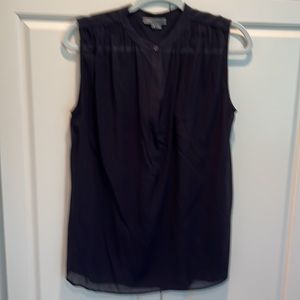 Vince size 8 sleeveless top semi sheer black measures 28 in long are you? 20 in